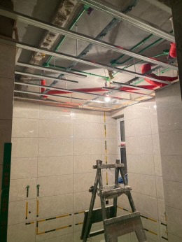 【沈阳绿港装饰】中海和悦府木工施工进行中