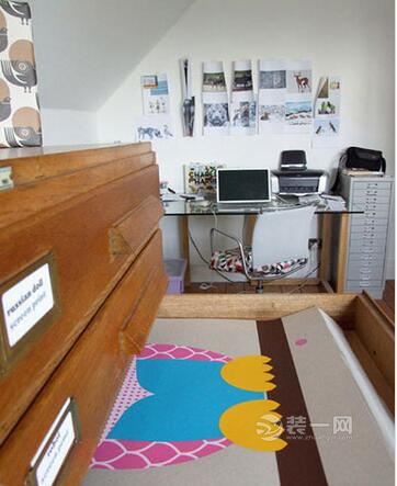 英伦风格两房两厅公寓装修效果图