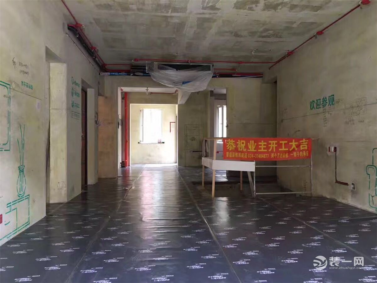 沈阳万锦香樟树149平米装修泥瓦阶段